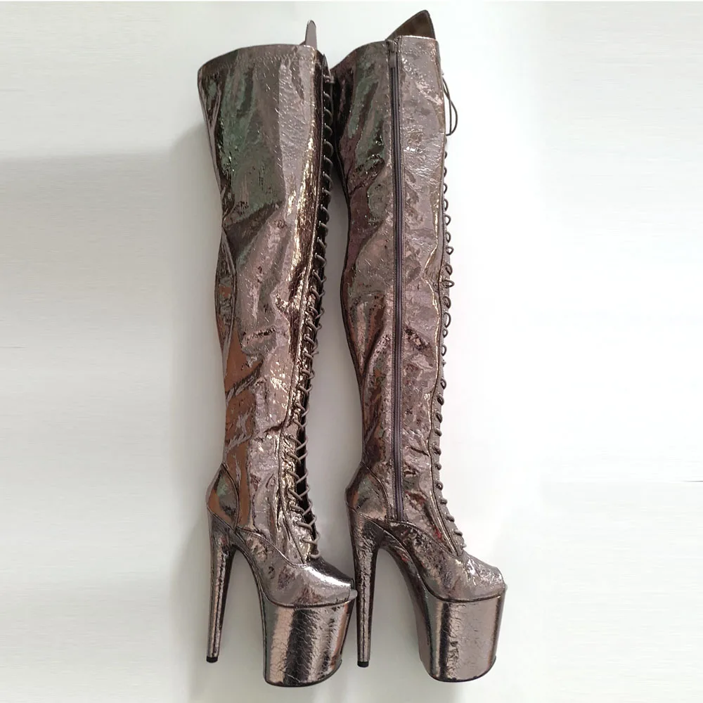 Женские Блестящие Босоножки Leecabe на высоком каблуке 20 см/8 дюймов | Спорт и