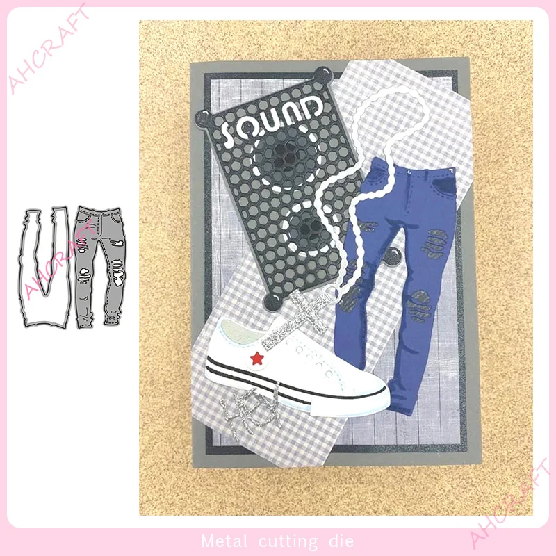 

Ripped Jeans Metal Cutting Dies for DIY Scrapbooking Photo Album Decorative Embossing PaperCard Crafts Die2021