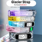 Браслет для xiaomi Mi Band 6 5 4, сменный ремешок для часов с прозрачными кристаллами, браслет для смарт-часов correa miband 3456