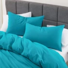 Современные 55% лён 45% хлопок постельные принадлежности, одноцветные постельные принадлежности, пододеяльник, французские Шамс, простота, постельное белье для дома