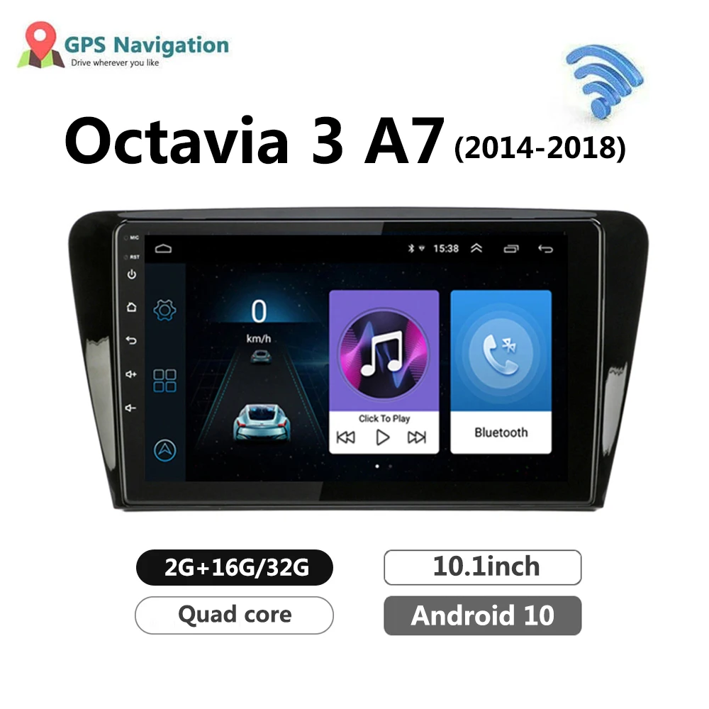 

10inch Android 10.0 Car Radio Multimedia For SKODA Octavia 3 A7 2014 2015 2016 2018 Video Player Navigation GPS no 2 din
