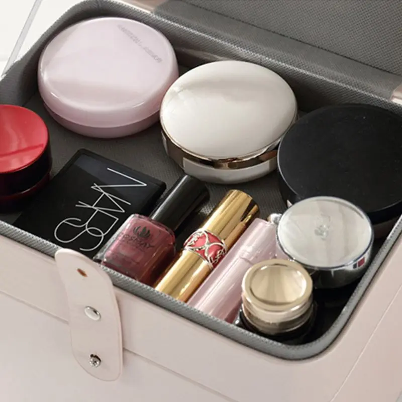 Портативный чехол для косметики Женский косметический контейнер шкатулка