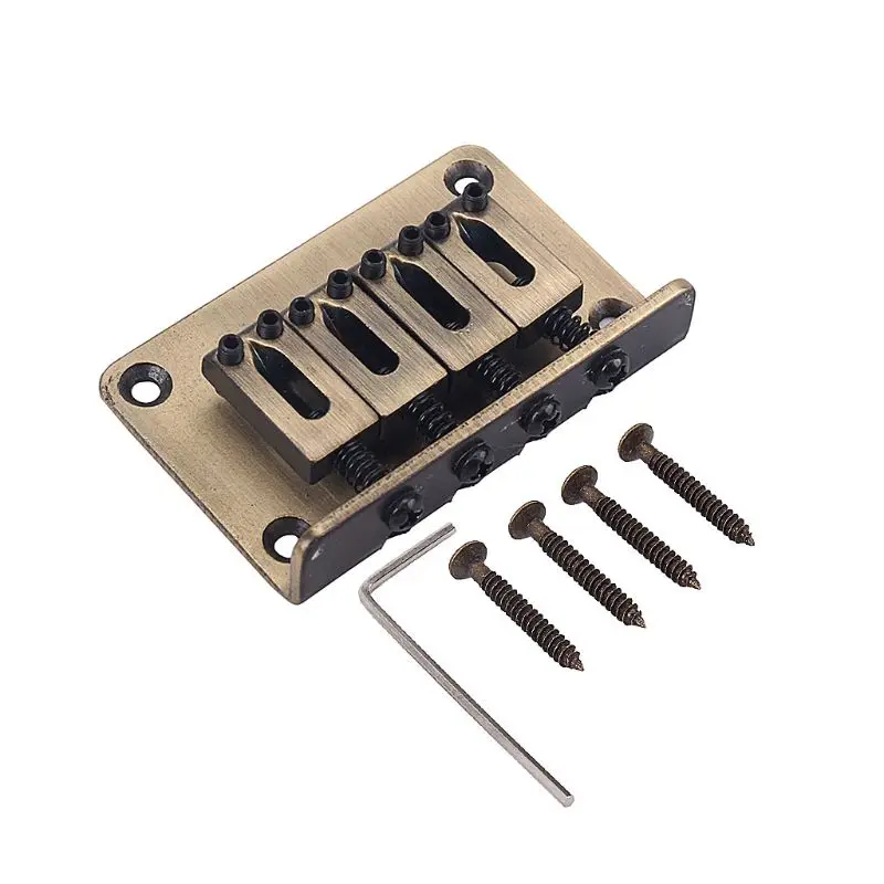 4 String Vintage Bridge for Cigar Box Guitar Ukulele Parts Accessories | Спорт и развлечения