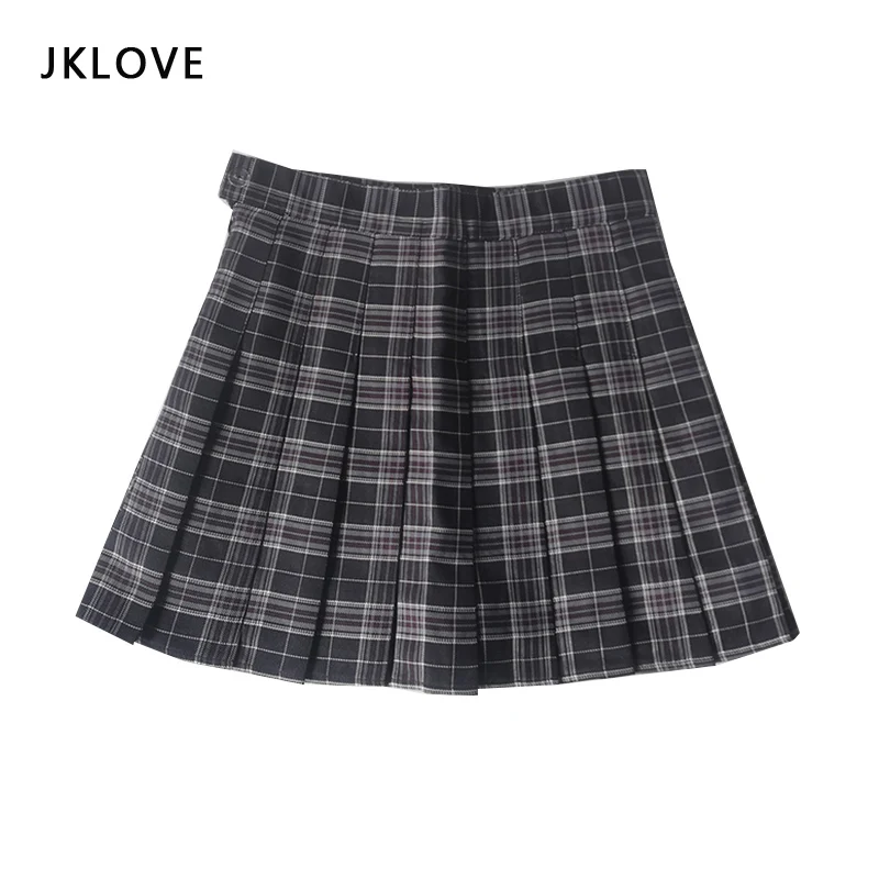

High Waist jk Skirts Uniform Short skirt A-Line School Girl 2021 sky blue Pink mori girl Sexy Anime Sets Mini Teen clothes