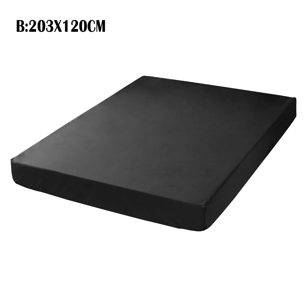 New Solid Color Waterproof Bed Trampoline Cover Mattress Anti-skid Protective Cover Home& Garden Wholesale& Drop Shipping