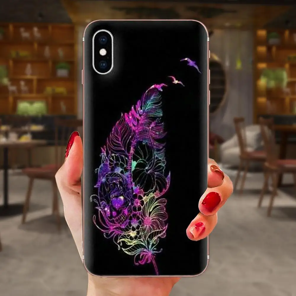 Chocolate Feather Color For Huawei Honor Mate 7 7A 8 9 10 20 V8 V9 V10 G Lite Play Mini Pro P Smart Case | Мобильные телефоны и