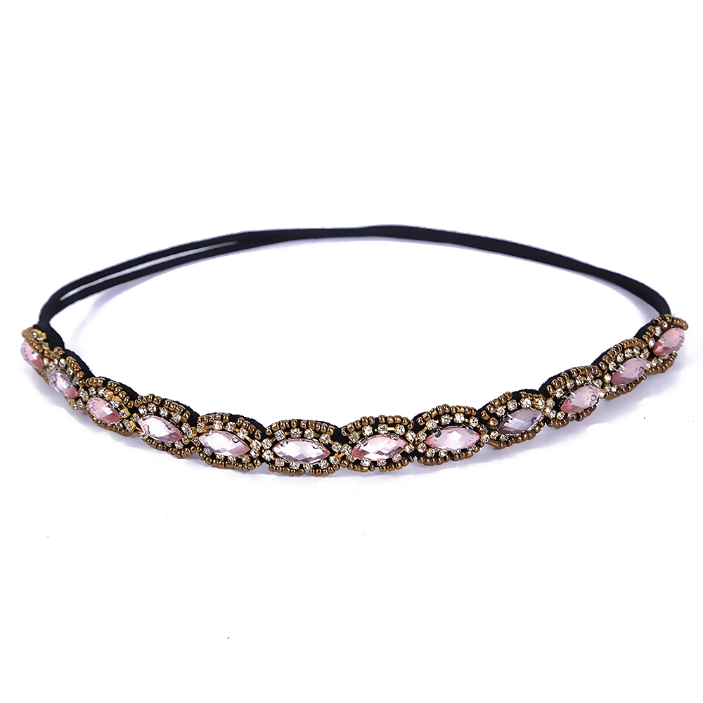 Handmade pearl rhinestone hair band with sweet and temperament adult headdress | Украшения и аксессуары