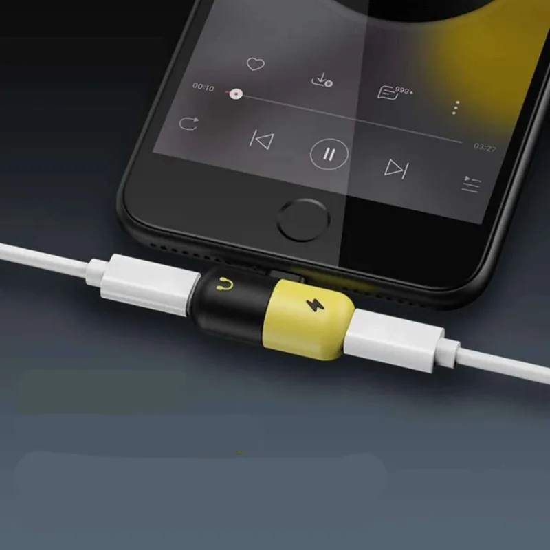 Двойной 2 в 1 адаптер Lightning для зарядки Apple Iphone 11 Pro Max X XS XR 7 8 Plus чехол |