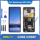 ЖК-дисплей 6,9 дюйма Super AMOLED G988W, сенсорный экран для Samsung Galaxy S20 Ultra G988 G988F G988BDS, экран с рамкой