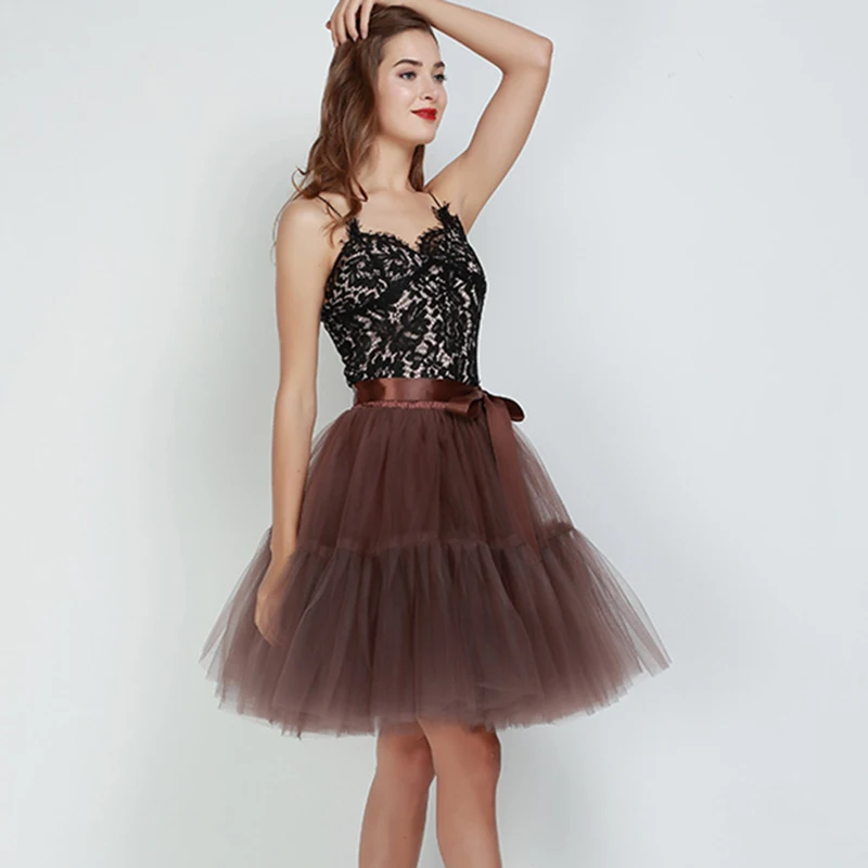 Женская пятислойная фатиновая юбка летняя бальная средней длины женские юбки с