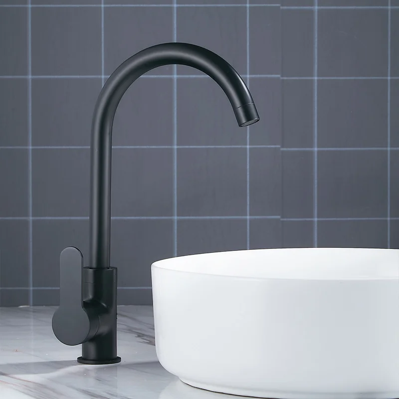 

Modern Basin Faucets Black Sink Mixer Taps Kitchen Bathroom Taps Single Lever Faucet Black Basin Mixer