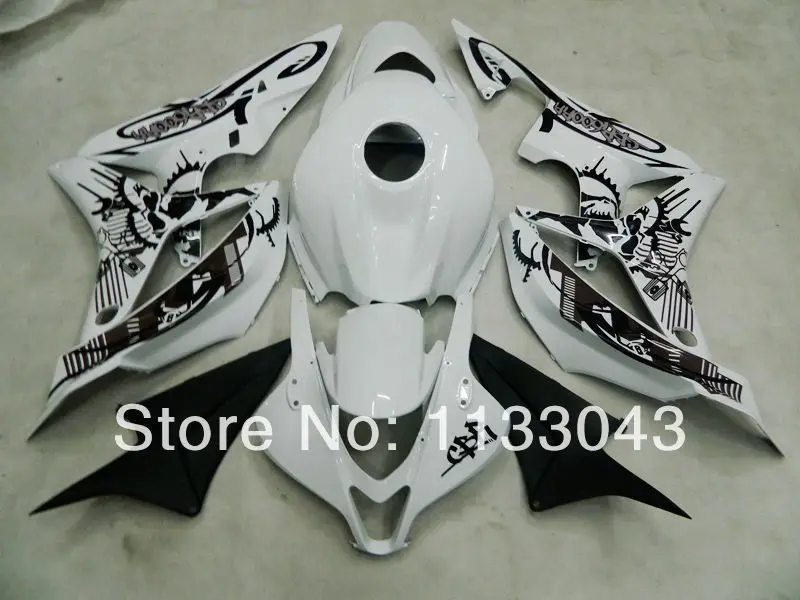 

100%Fit Injection pre_drilled Fairing kits for HONDA CBR600RR 07 08 F5 2007 2008 CBR600 RR 07 08 2007 2008 White fairings #S54RS
