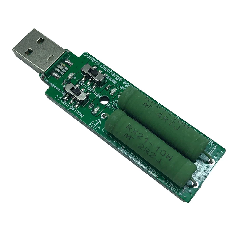 

USB резистор, Электронная нагрузка постоянного тока с переключателем, регулируемый 3 тока, 5 В, 3 А, тестер сопротивления разряда и емкости акку...