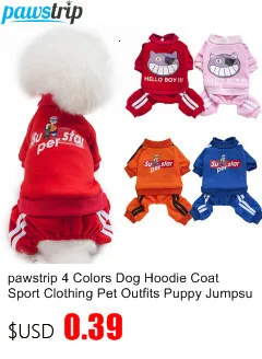 Pawstrip зимняя одежда для собак чихуахуа комбинезон для щенка флисовая подкладка теплое пальто для собаки щенка наряды одежда для домашних животных для маленьких собак S-XXL