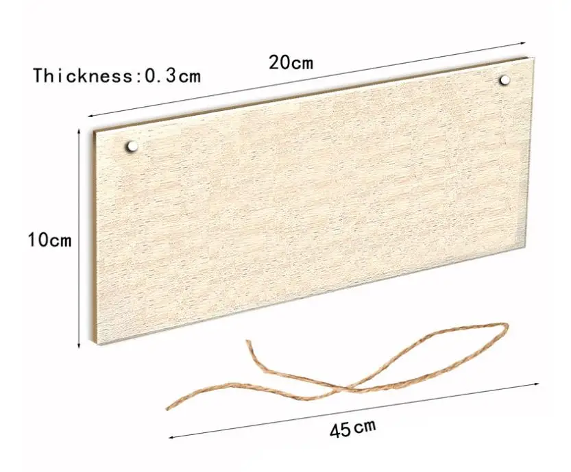

Dog House Decoration Puppy Accessories Rectangular Tags Wooden Pet Pendant Sign Plaques Doggy Home Wall Ornament Chien Supplies