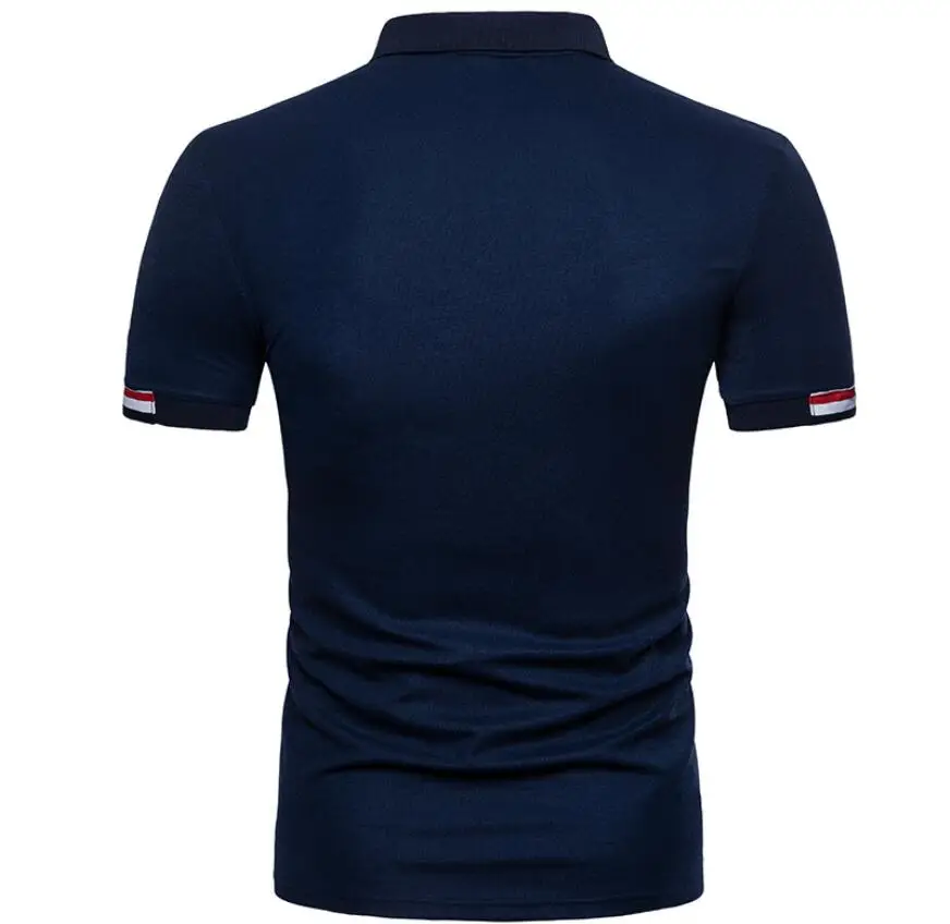 

2019 New Men Business Casual Short Sleeve Solid Male Polos Breathable Jerseys Summer Mens Slim Fit Polo Shirts