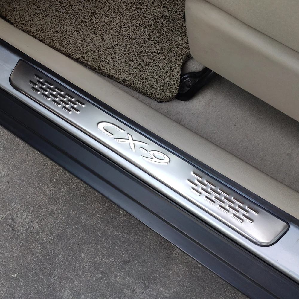 Для автомобиля Mazda Cx9 2007 2009 2010 2012 2015 аксессуары наклейка на порог защита из