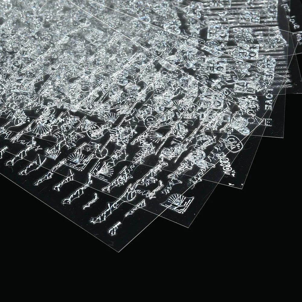 12 шт 3DMulti-elemen наклейки для нейл-арта наклейки для ногтей Типсы украшения DIY маникюр украшения для нейл-арта D40