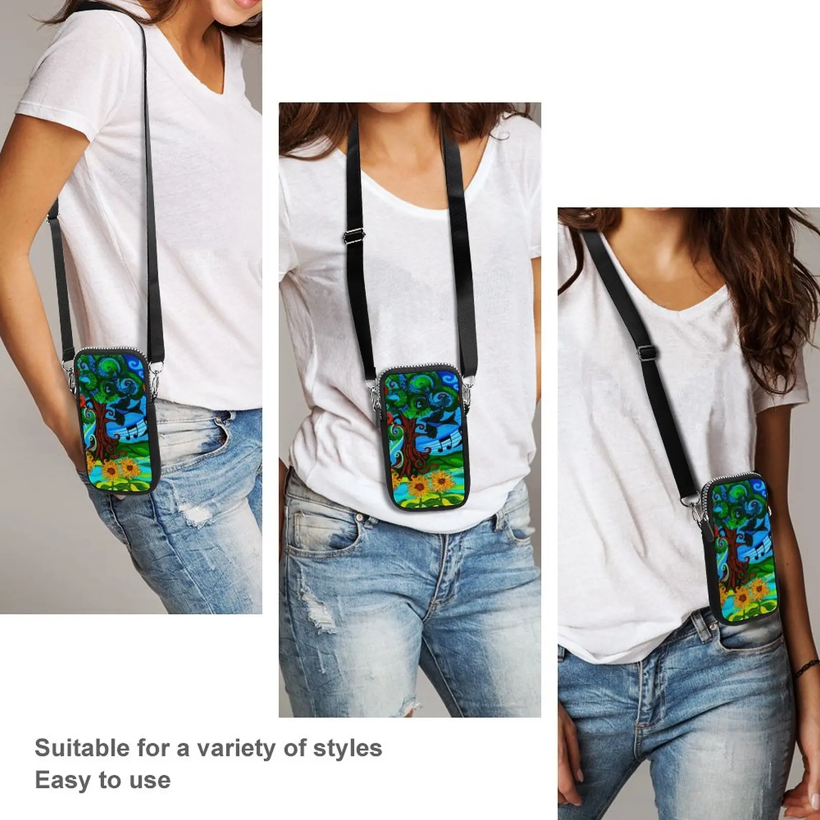 

Rabbit Shoulder Bag Stylish Outdoor Mobile Phone Bag Female Gifts Purse