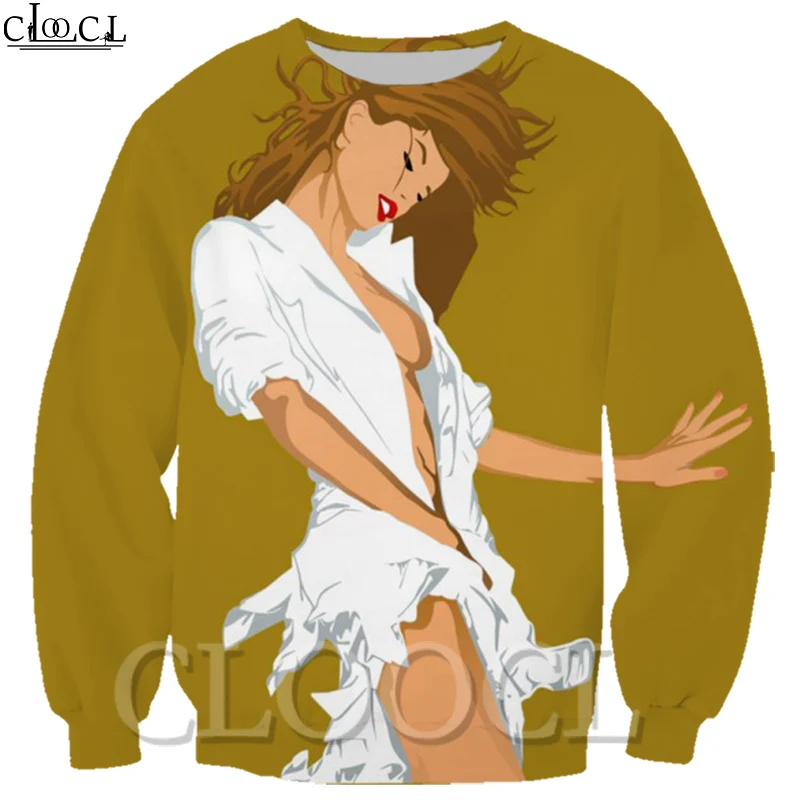 Свитер унисекс CLOOCL сексуальный пуловер Harajuku с 3D принтом для девочек модный