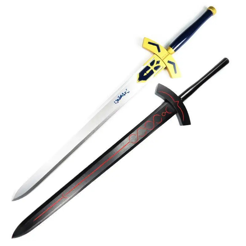 Деревянный меч оружие Alter Saber Аниме Косплей Excalibur игра деревянный самурайский нож