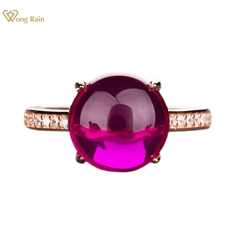

Wong Rain Classic 925 Sterling Silver Ruby Citrine Sapphire Amethyst Gemstone Engagement Wedding Rings Jewelry Wholesale 5-12