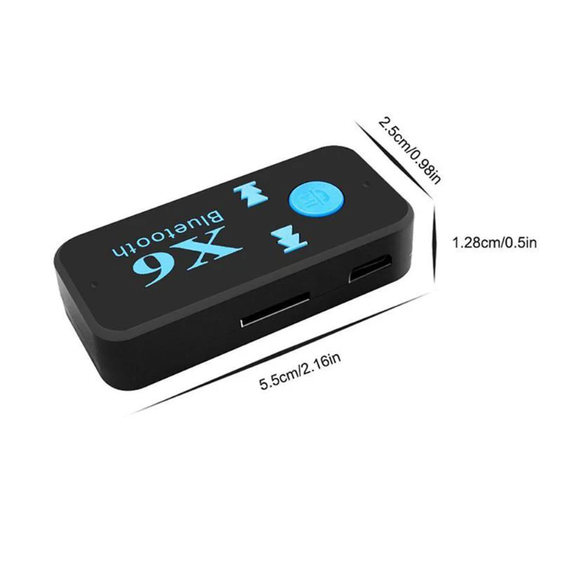 3,5 мм AUX аудио MP3 музыкальный bluetooth-ресивер автомобильный комплект Беспроводной Громкая Связь Динамик адаптер для наушников громкой связи TF