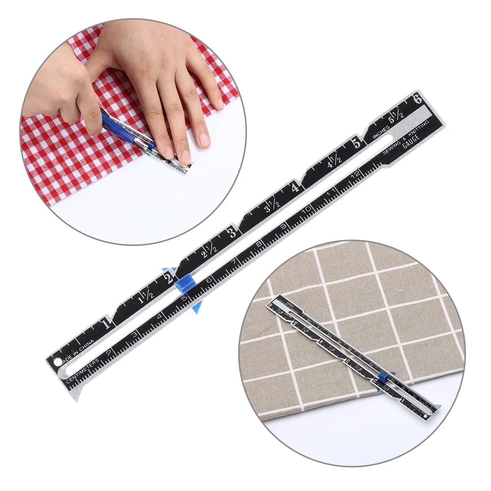 Измерительный прибор для шитья 1 шт. линейка портного лоскутного из алюминия и