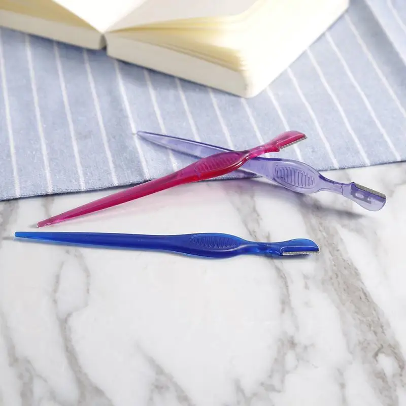 1/2/4 Pieces Portable Facial Eyebrow Hair Razor Shaping Trimmers Blades Shaver Remover Makeup Tools TSLM2 | Красота и здоровье