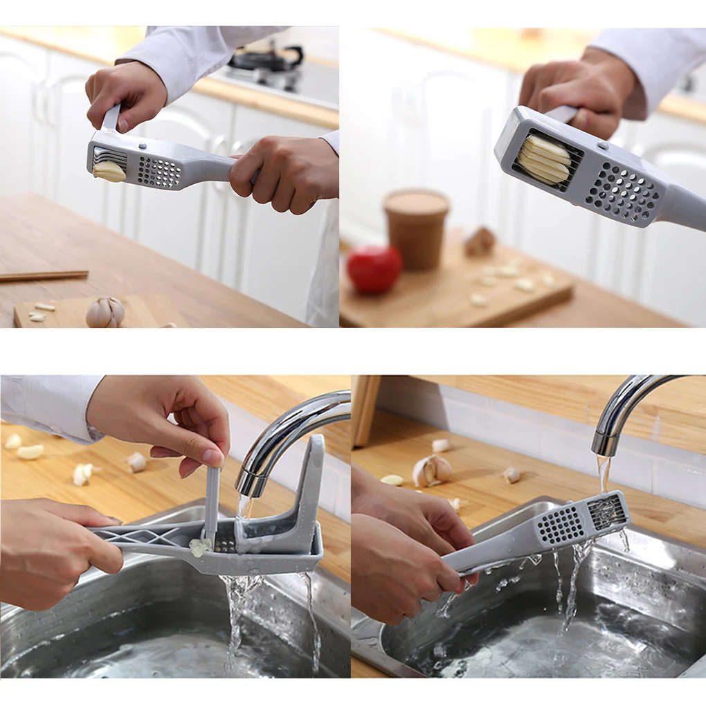 Многофункциональный чеснокодавилка двойного назначения Ручной пресс для