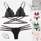 Новинка 2020, женское сексуальное кружевное белье, Комплект трусиков-танга, боди, бандаж для пижамы, бюстгальтер, нижнее белье, женское нижнее белье, женские комплекты