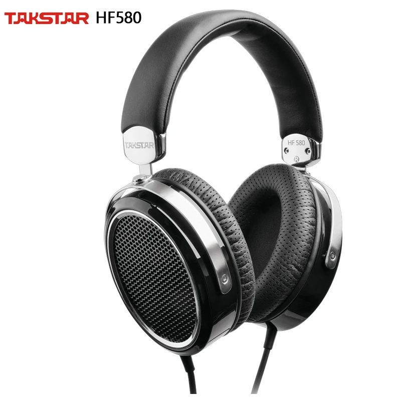 Takstar HF 580/HF580 Hi-Fi Плоские наушники ультра-большая плоская диафрагма с низким искажением Мощный НЧ полный СЧ прозрачный ВЧ