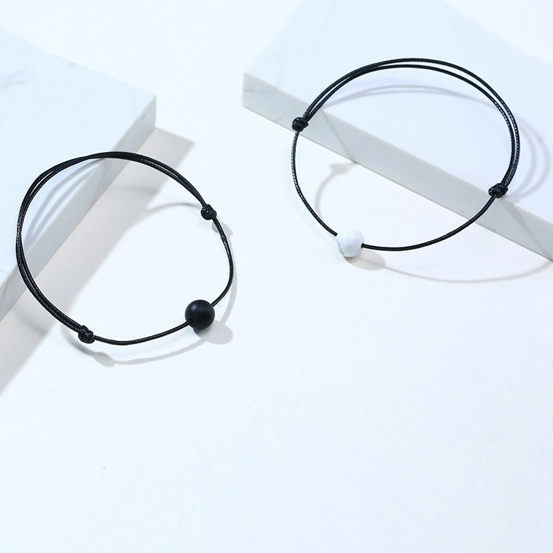 Веревочный браслет расстояние пары отношения отрегулировать Дружба для женщин