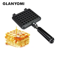 glanyomi waffle mould non stick cookie cake mold waffles pans maker diy muffins mould for love breakfast bakeware