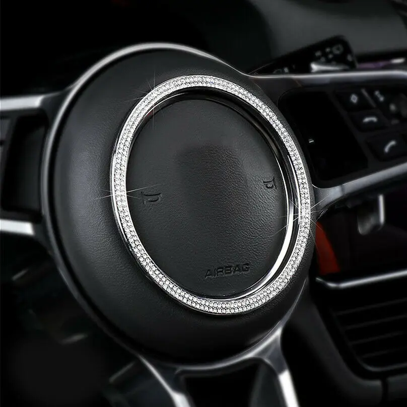 Bling Car Steering Wheel Decor Ring Sticker Cover For Porsche Macan 718 Panamera | Автомобили и мотоциклы