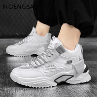 autumn tendy men chunky sneakers valcanized shoes white platform footwear luxury outdoor walking casual shoes zapatillas hombre
