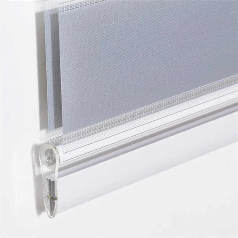 Двойные роликовые жалюзи Valance Зебра индивидуальные шторы регулируемые