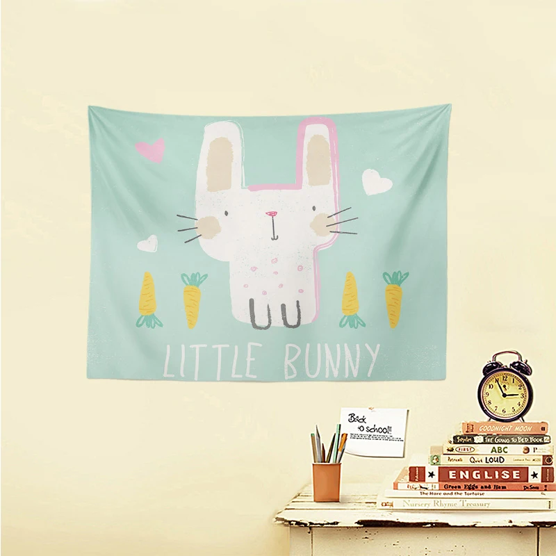 Забавный гобелен с рисунком Кита для серфинга облака горы кошки Мультяшные