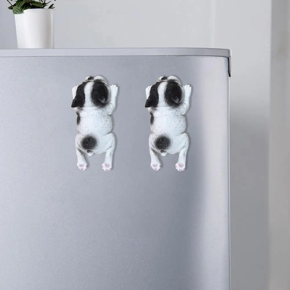 Милый стикер на холодильник 3D спящий бульдог мультфильм животное ребенок Раннее