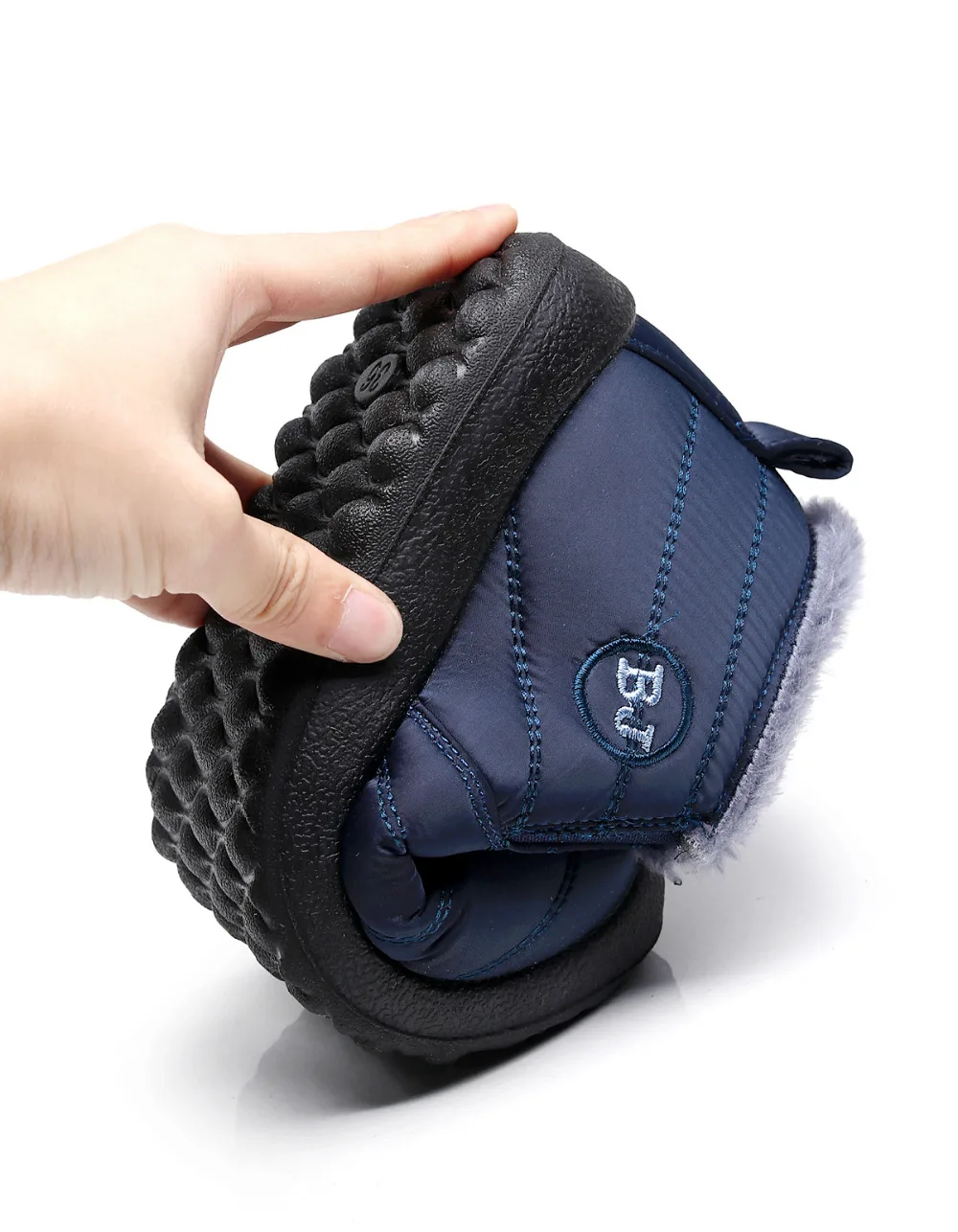 Прямая поставка Новинка модная мужская зимняя обувь однотонные зимние ботинки