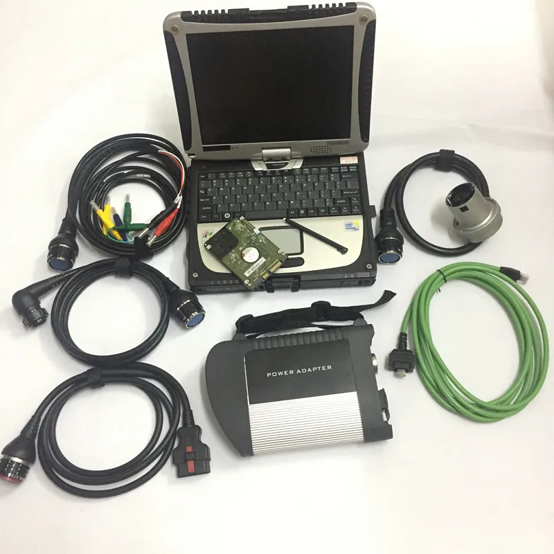 Mb Star C4 Sd Подключение к 2021 03 программному жесткому диску с cf19 ноутбуком Toughbook MB c4