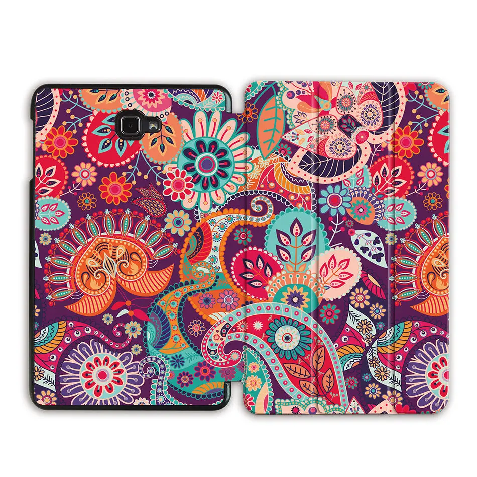 SS13 Чехол для планшета MTT для samsung Galaxy Tab A A6, 10,1 дюймов, SM-T580, T585, тонкий, трехслойный, из искусственной кожи, с откидной подставкой, умный чехол, защитный чехол - Цвет: SS13