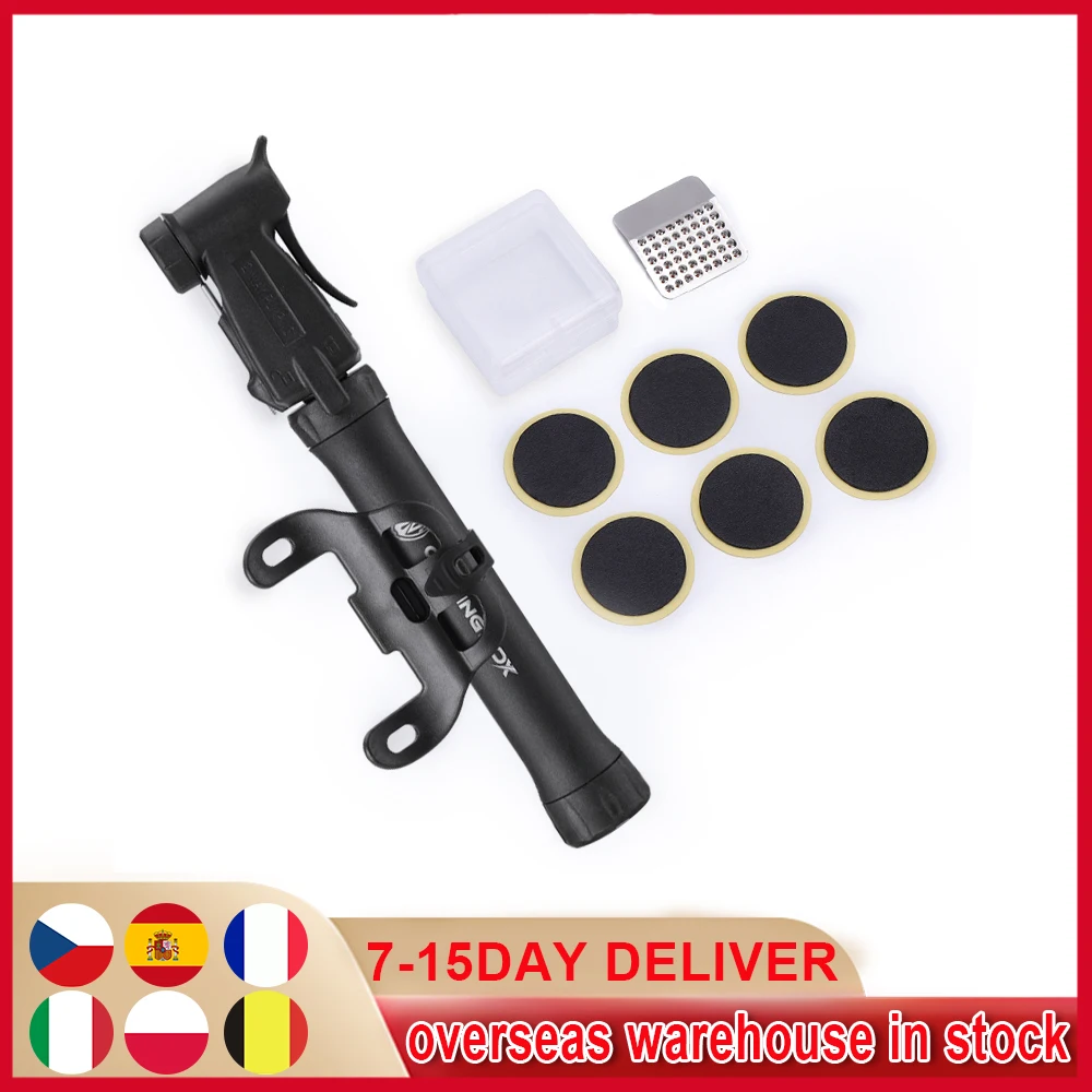 

Bike Bicycle Flat Tire Repair Kit Tool Set Kit Patch Rubber Portable Fetal Best Quality Cycling Bicycle Inflator Tire Repair Kit