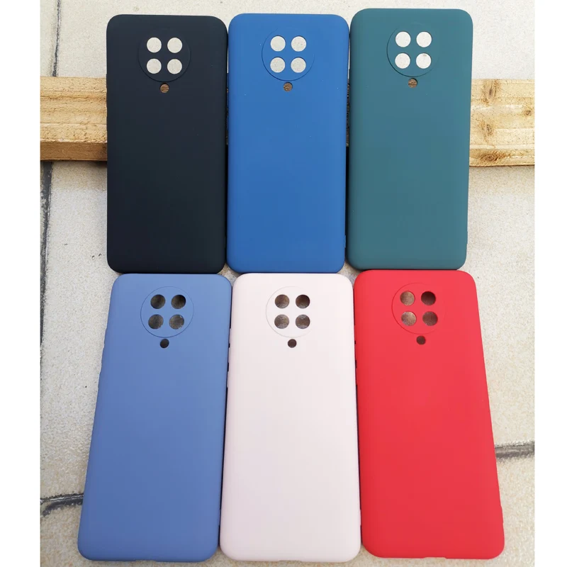 Жидкий матовый Силиконовый чехол для Poco F2 Pro Redmi K30 Zoom мягкий резиновый защитный