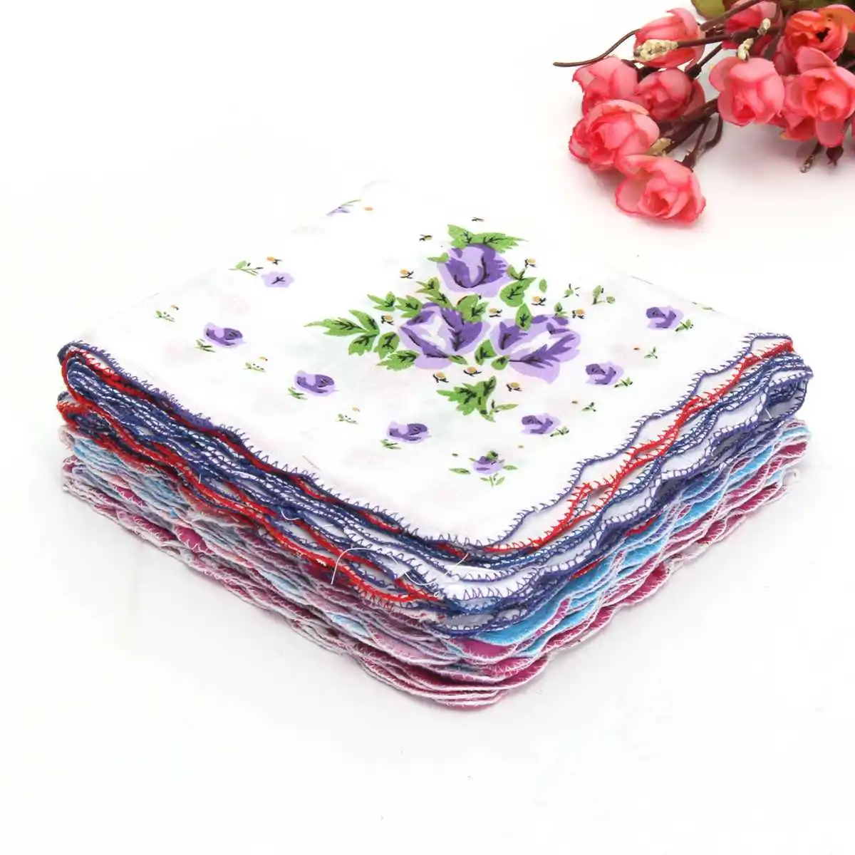 Роскошная хлопчатобумажная Женская фототкань с цветочным рисунком|Платки и