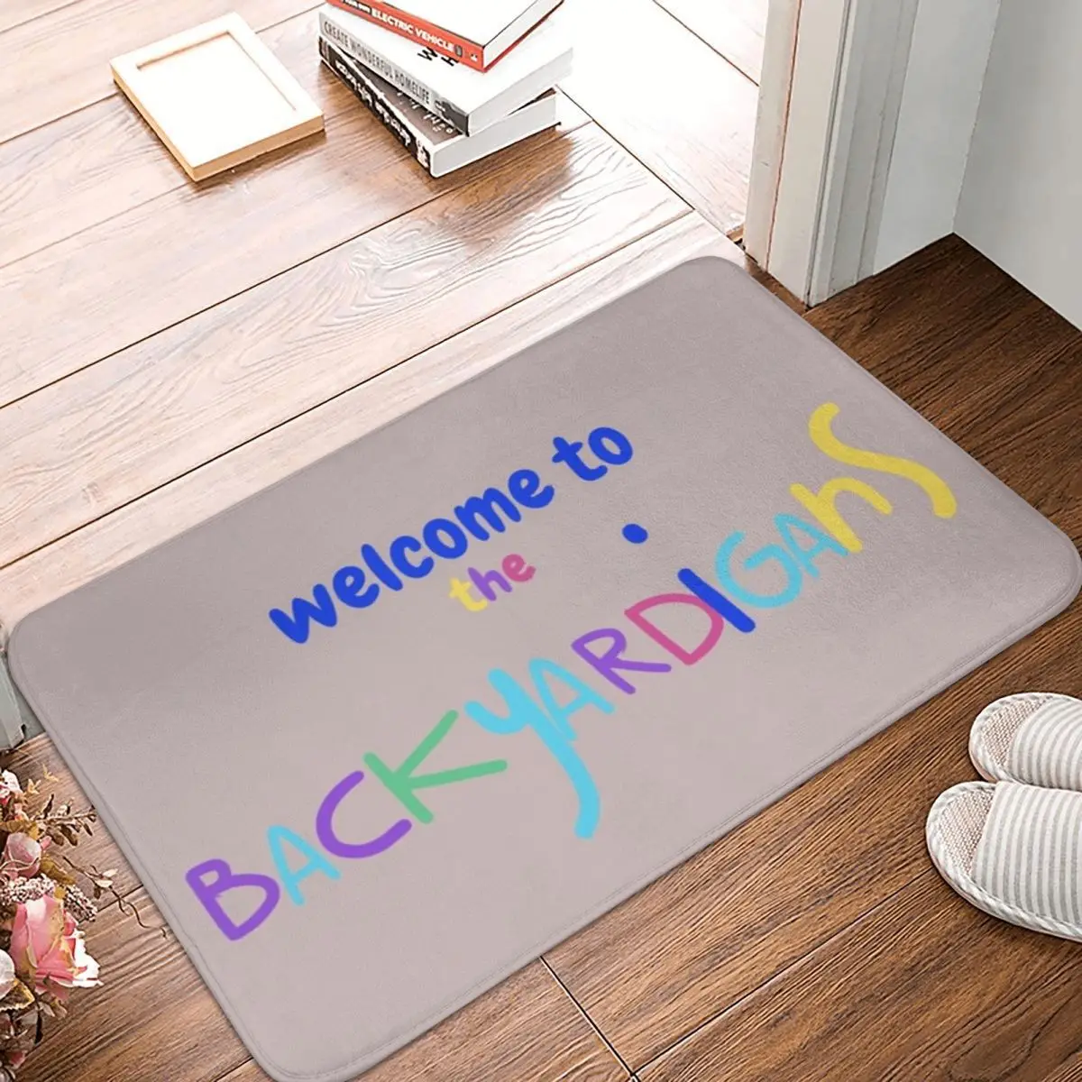 

Door Mat Welcome To The Backyardigans Polyester Rug Carpet Bathmat Anti-slip Antiwear Entrance Living Room Home Bathroom Kitchen