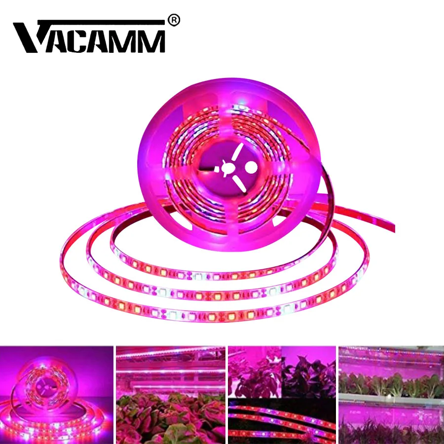 Светодиодная ленсветильник полного спектра для выращивания растений 5050 12