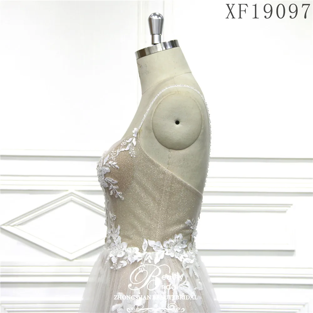 Прекрасное свадебное платье трапециевидной формы для невесты XF19097 | Свадьбы и
