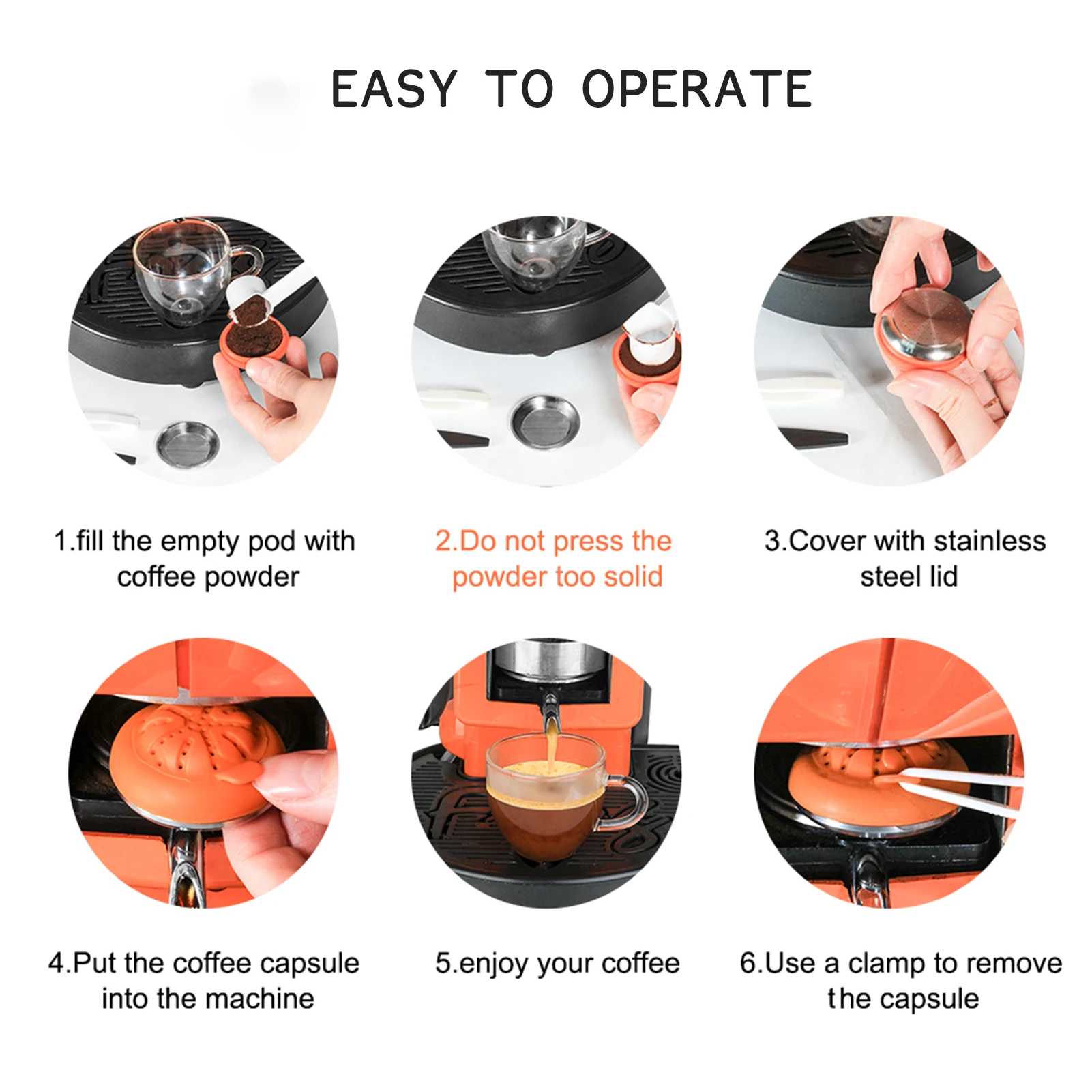 coffee machine for Didiesse Frog kitchen gadgets reusable capsule Espresso cup filter with clamp spoon and brush | Дом и сад