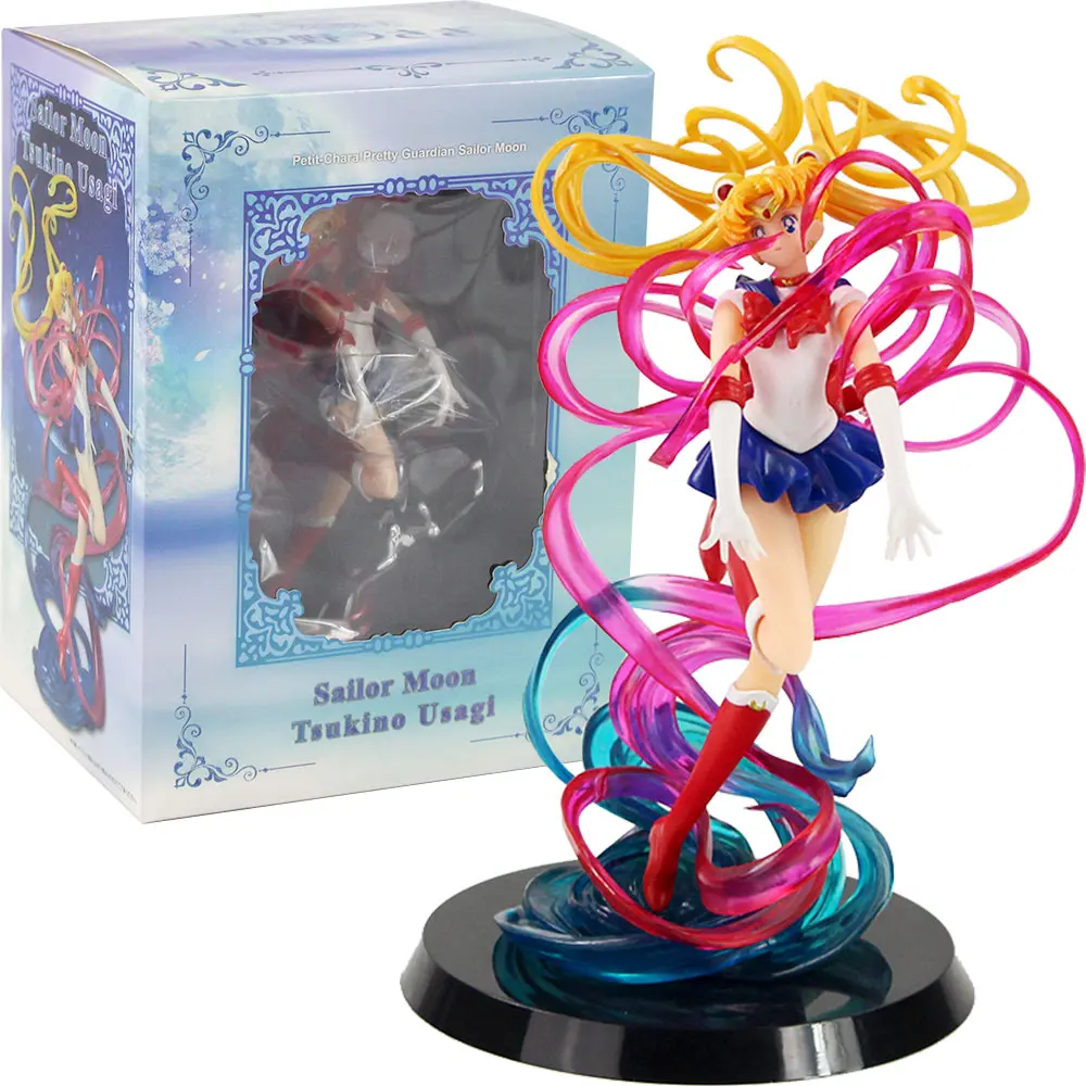 

Anime Sailor Moon Petit-Chara! Pretty Guardian Sailor Moon Tsukino Usagi Figure PVC Collectible Model Toys